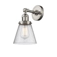 thumbnail image 1 of Innovations 1-LT LED Small Cone 6" Sconce - Brushed Satin Nickel - 203-SN-G64-LED, 1 of 1