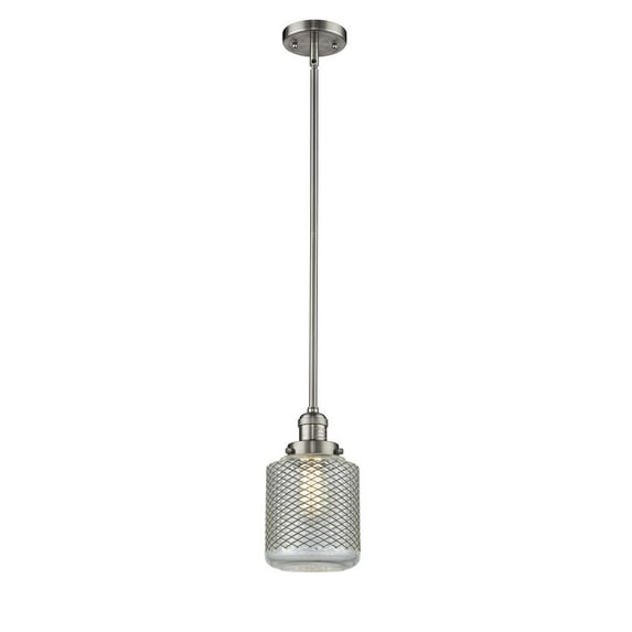 Innovations 1-LT LED Stanton 6" Mini Pendant - Brushed Satin Nickel - 201S-SN-G262-LED