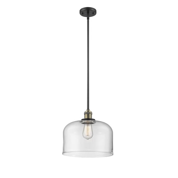 Innovations 1-LT LED X-Large Bell 12" Pendant - Black Antique Brass - 201S-BAB-G72-L-LED