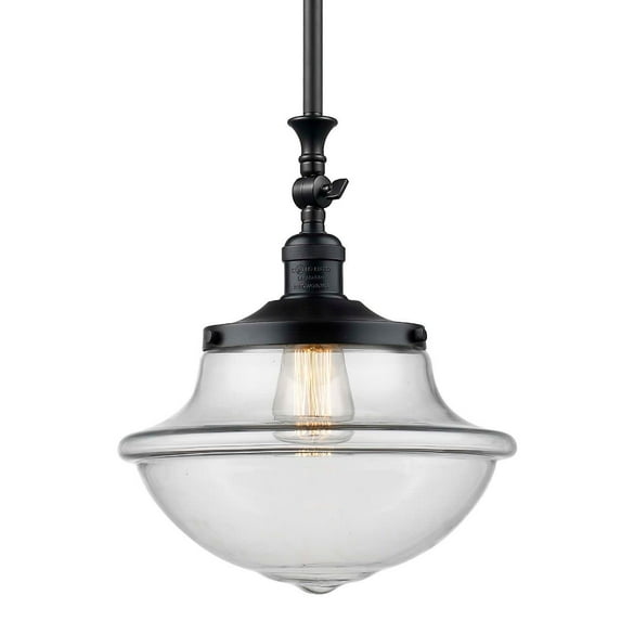 Innovations 1-LT Oxford School House 12" Pendant - Oil Rubbed Bronze - 206-OB-G542CL