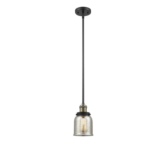 Innovations 1-LT Small Bell 5" Mini Pendant - Black Antique Brass - 201S-BAB-G58
