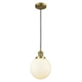 thumbnail image 1 of Innovations 1-LT Vintage LED Beacon 8" Mini Pendant - Brushed Brass - 201C-BB-G201-8-LED, 1 of 1