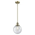 thumbnail image 1 of Innovations 1-LT Vintage LED Beacon 8" Mini Pendant - Brushed Brass - 201S-BB-G204-8-LED, 1 of 1