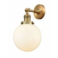 thumbnail image 1 of Innovations 1-LT Vintage LED Beacon 8" Sconce - Brushed Brass - 203-BB-G201-8-LED, 1 of 1
