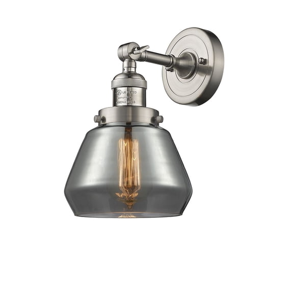 Innovations 1-LT Vintage LED Fulton 7" Sconce - Brushed Satin Nickel - 203-SN-G173-LED