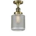 thumbnail image 1 of Innovations 1-LT Vintage LED Stanton 14" Flush Mount - Antique Brass - 517-1CH-AB-G262-LED, 1 of 1