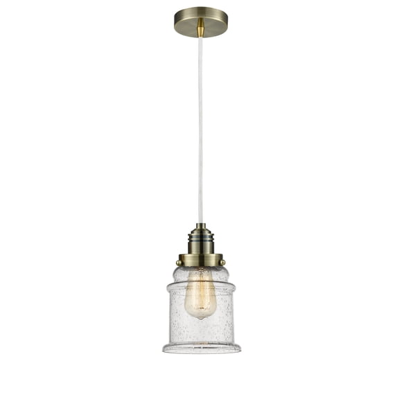 Innovations 100AB-10W-2H-AB-G184 Canton 1 Light 11.25 inch Mini Pendant, Antique Brass