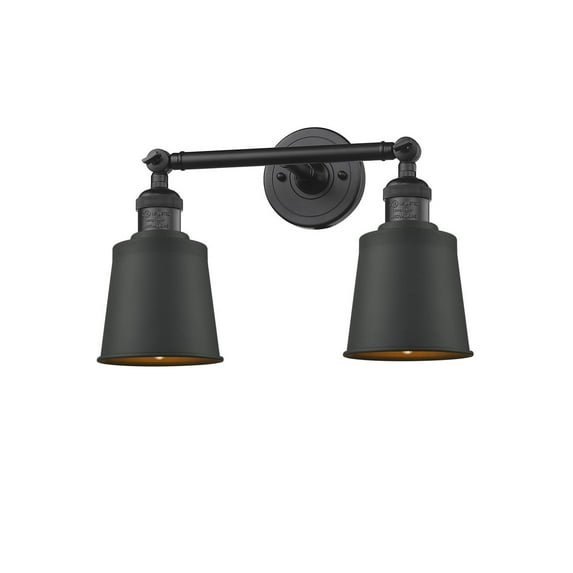 Innovations 2-LT LED Addison 16" Bathroom Fixture - Matte Black - 208-BK-M9-LED