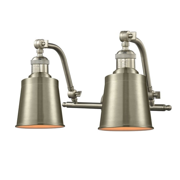 Innovations 2-LT LED Addison 18" Bathroom Fixture - Brushed Satin Nickel - 515-2W-SN-M9-LED
