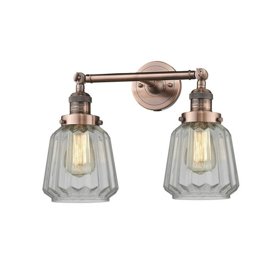 2 Light Vintage Dimmable Led Bathroom Fixture