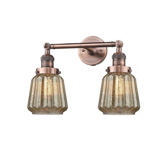 2 Light Vintage Dimmable Led Bathroom Fixture
