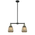 thumbnail image 1 of Innovations 2-LT LED Chatham 22" Chandelier - Black Antique Brass - 209-BAB-G146-LED, 1 of 1