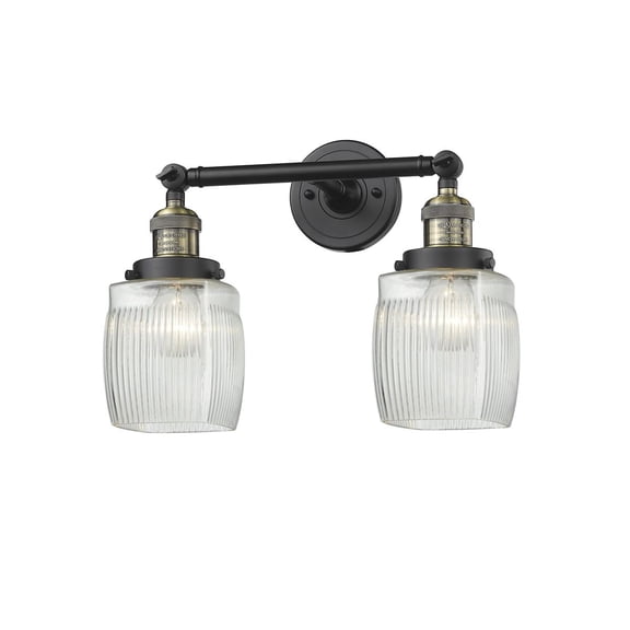 Innovations 2-LT LED Colton 16" Bathroom Fixture - Black Antique Brass - 208-BAB-G302-LED