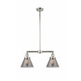 thumbnail image 1 of Innovations 2-LT LED Large Cone 22" Chandelier - Polished Nickel - 209-PN-G43-LED, 1 of 1