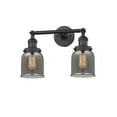 thumbnail image 1 of Innovations 2-LT LED Small Bell 16" Bathroom Fixture - Matte Black - 208-BK-G53-LED, 1 of 1