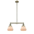 thumbnail image 1 of Innovations 2-LT Vintage LED Fulton 22" Chandelier - Antique Brass - 209-AB-G171-LED, 1 of 1
