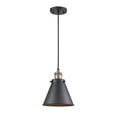 thumbnail image 1 of Innovations 201C-BAB-M13-BK-LED Transitional One Light Mini Pendant from Franklin Restoration collection in Brass - Antique finish,, 1 of 1