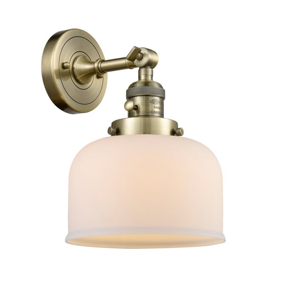 Innovations 203SW-AB-G71-LED Transitional One Light Wall Sconce from Franklin Restoration collection in Brass - Antique finish,