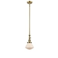 thumbnail image 1 of Innovations 206-BB-G321-LED Olean 1 Light Mini Pendant part of the Franklin Restoration Collection, Brushed Brass, 1 of 1