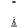 thumbnail image 1 of Innovations 206-BK-G43-LED Transitional One Light Mini Pendant from Franklin Restoration collection in Black finish,, 1 of 1