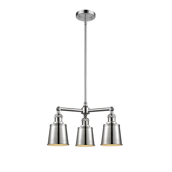 207-PC-M9-PC-LED-Innovations Lighting-Addison-10.5W 3 LED Chandelier in Traditional Style-19 Inches Wide by 8 Inches High Polished Chrome Finish