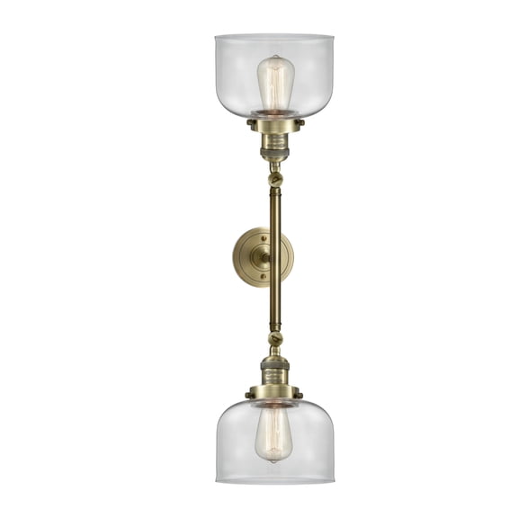 Innovations  208LABG72LED  LED Bath Vanity  Franklin Restoration  Antique Brass