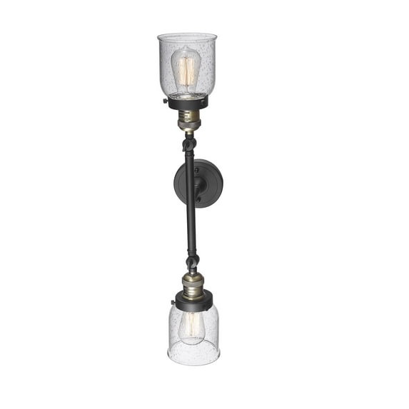 Innovations 208LBABG54LED LED Bath Vanity Franklin Restoration Black Brass
