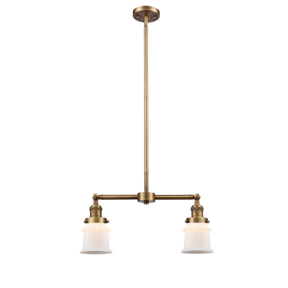 Innovations 209-BB-G181S-LED European Influence Two Light Chandelier from Franklin Restoration collection in Brass - Polished / Cast finish, 5.00 inches