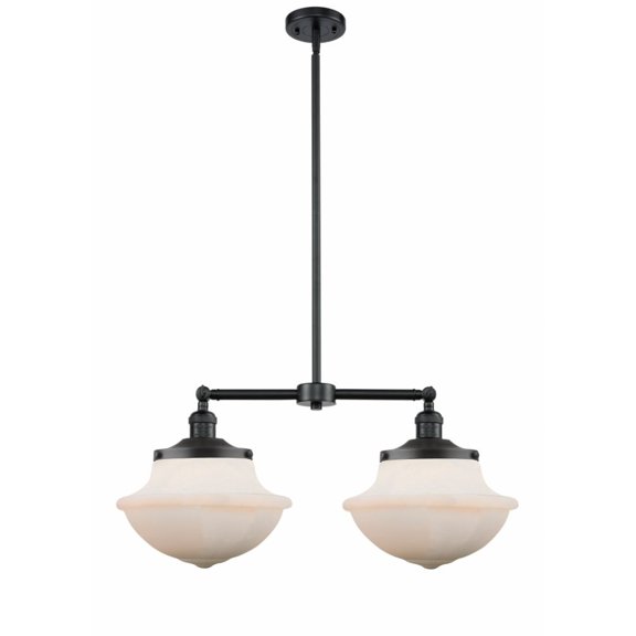 Innovations 209-OB-G541-LED Large Oxford 2 Light Chandelier part of the Franklin Restoration Collection, Oil Rubbed Bronze
