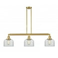 thumbnail image 1 of 213-SG-G72-LED-Innovations Lighting-Large Bell-10.5W 3 LED Island in Industrial Style-40.5 Inches Wide by 13 Inches High   Satin Gold Finish with, 1 of 1