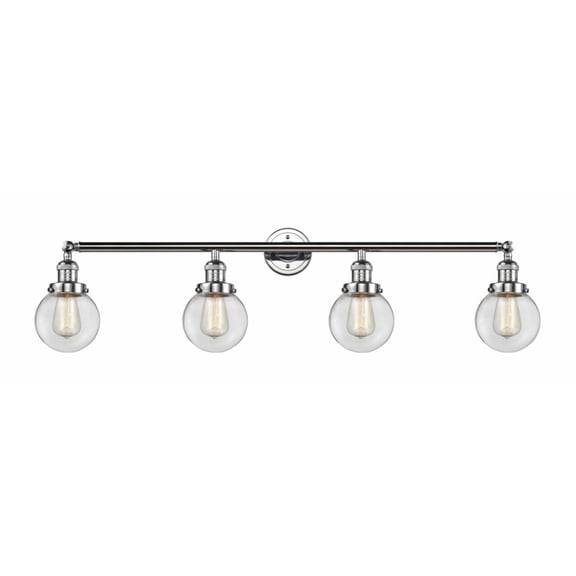 215-PC-G202-6-LED-Innovations Lighting-Beacon - 42 Inch 14W 4 LED Bath Vanity  Polished Chrome