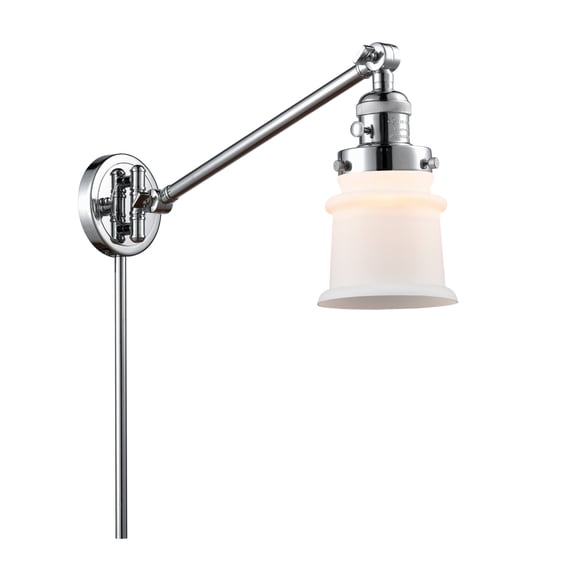 Innovations 237-PC-G181S-LED One Light Swing Arm from Franklin Restoration collection