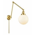 thumbnail image 1 of 238-SG-G201-8-Innovations Lighting-Large Beacon-1 Light Swing Arm Wall Mount in Industrial Style-8 Inches Wide by 30 Inches High   Satin Gold Finish, 1 of 1