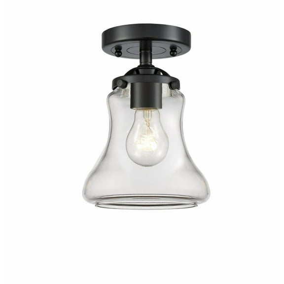 Innovations 284-1C-OB-G192-LED Bellmont 1 Light Semi-Flush Mount part of the Nouveau Collection, Oil Rubbed Bronze
