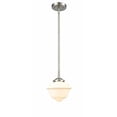 thumbnail image 1 of 284-1S-SN-G531-LED-Innovations Lighting-Small Oxford-3.5W 1 LED Mini Pendant in Industrial Style-7.5 Inches Wide by 7.38 Inches High   Brushed Satin, 1 of 1