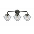 thumbnail image 1 of Innovations 284-3W-OB-G534-LED Small Oxford 3 Light Bath Vanity Light part of the Nouveau Collection, Oil Rubbed Bronze, 1 of 1