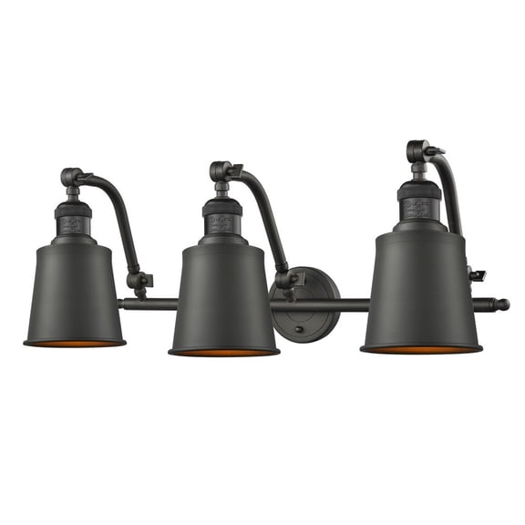 Innovations 3-LT LED Addison 28" Bathroom Fixture - Oil Rubbed Bronze - 515-3W-OB-M9-LED