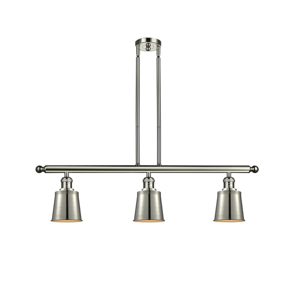 Innovations 3-LT LED Addison 36" Island-LT LED - Polished Nickel - 213-PN-M9-LED