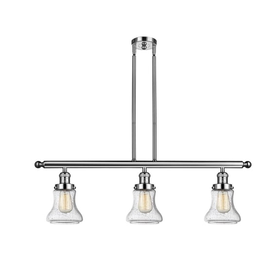 Innovations 3-LT LED Bellmont 36" Island-LT LED - Polished Nickel - 213-PN-G194-LED