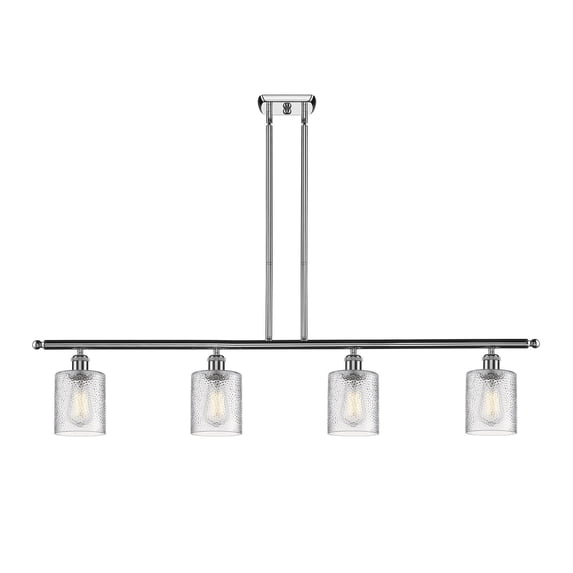 Innovations 4-LT LED Cobbleskill 48" Island-LT LED - Polished Chrome - 516-4I-PC-G112-LED