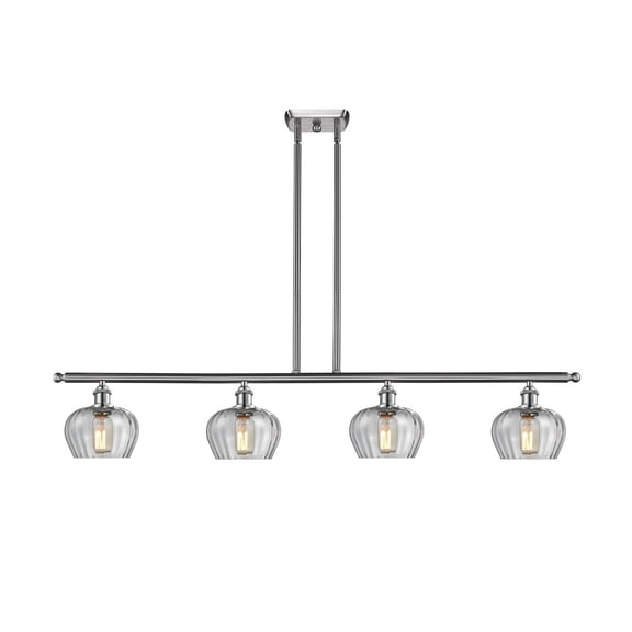 Innovations 4-LT LED Fenton 48" Island-LT LED - Brushed Satin Nickel - 516-4I-SN-G92-LED