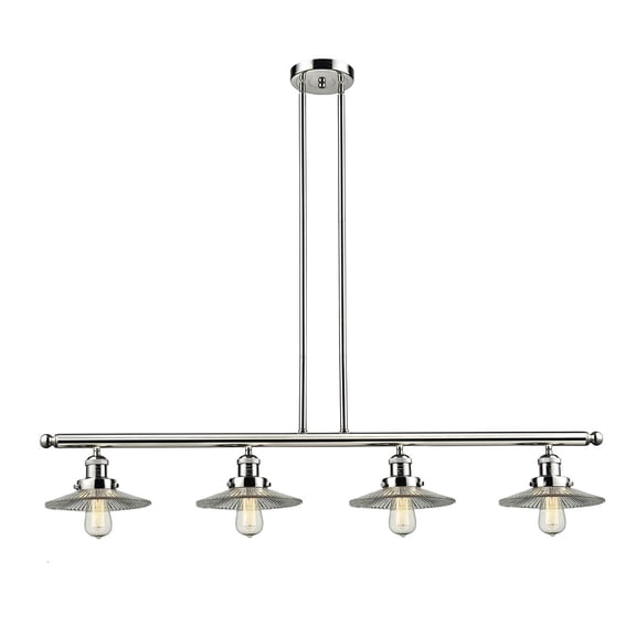 Innovations 4-LT LED Halophane 48" Island-LT LED - Polished Nickel - 214-PN-G2-LED