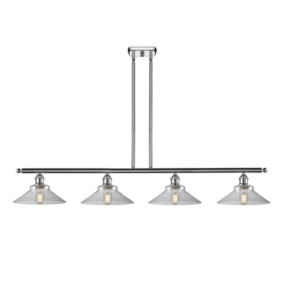 Innovations 4-LT LED Orwell 48" Island-LT LED - Polished Chrome - 516-4I-PC-G132-LED