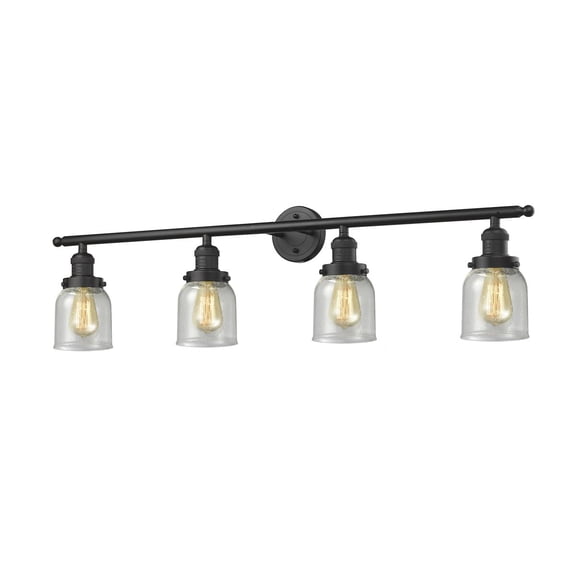 Innovations 4-LT LED Small Bell 42" Bathroom Fixture - Oil Rubbed Bronze - 215-OB-G54-LED