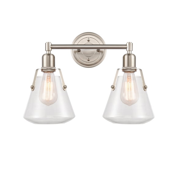 Innovations 4222WSN7CL Two Light Bath Vanity Satin nickel