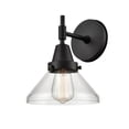 thumbnail image 1 of 447-1W-BK-CL-LED-Innovations Lighting-Caden-3.5W 1 LED Wall Sconce in Retro Style-8 Inches Wide by 9.25 Inches High   Matte Black Finish with Clear, 1 of 1