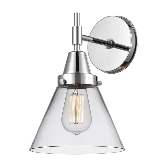 447-1W-PC-G42-LED-Innovations Lighting-Caden-3.5W 1 LED Wall Sconce in Retro Style-8 Inches Wide by 11.38 Inches High Polished Chrome Finish with