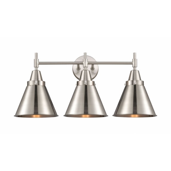 447-3W-SN-M13-SN Innovations Lighting Appalachian - 3 Light Bath Vanity-11.38 Inches Tall and 26 Inches Wide-Satin Nickel Finish