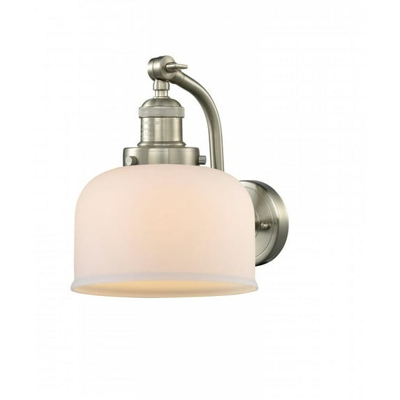Innovations 515-1W-SN-G71-L-LED X-Large Bell 1 Light Sconce part of the Franklin Restoration Collection, Brushed Satin Nickel