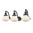 thumbnail image 1 of Innovations 515-3W-OB-G321 Olean 3 Light Bath Vanity Light part of the Franklin Restoration Collection, Oil Rubbed Bronze, 1 of 1